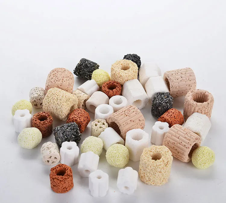 10 in 1 Fish tank aquarium filter material Ceramic Bio Porous Biological Rings Aquarium Fish Tank Nitrifying Bacteria Material