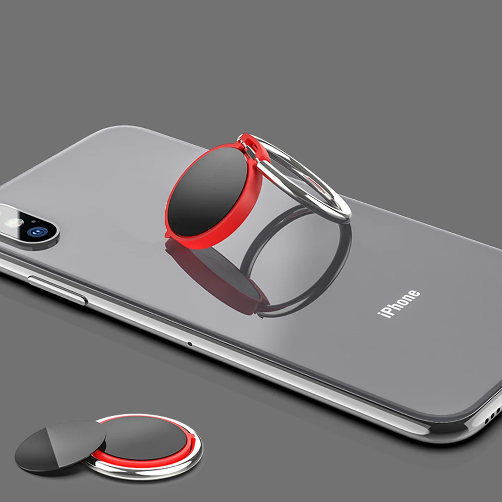

360 degree rotation Doitmy Creative Round Multi-Function Car Phone Holder Ring Buckle Mobile Phone Case Bracket for iphone