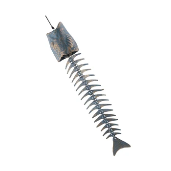 

Rustic Decorative Fishbone Outdoor Hanging Chime Patio Garden Balcony Retro Decor Ornaments