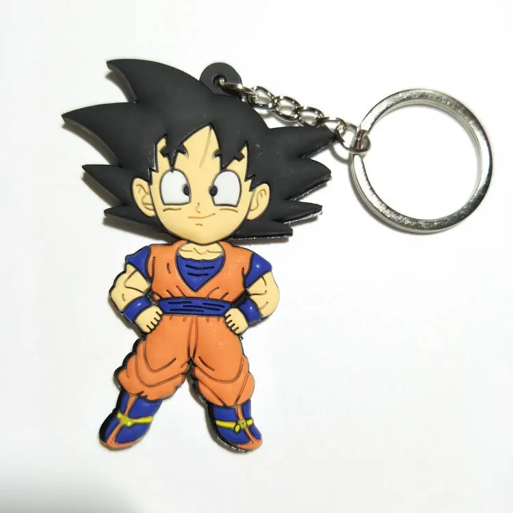 Anime Dragon Ball Z Resin Keychain Led Figure Son Goku Vegeta BUU 