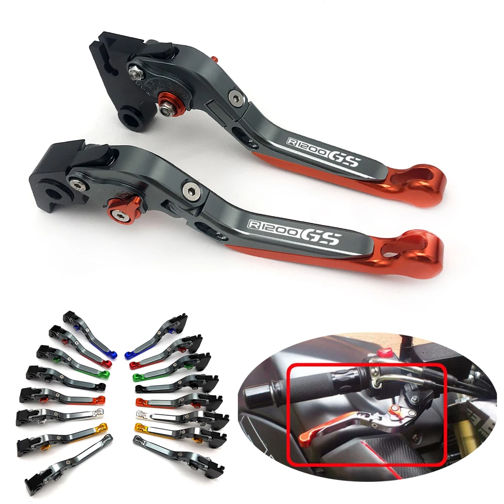 

CNC Aluminum Adjustable Motorcycle Brake Clutch Levers Motorcycle Brake Handle For BWM R1200GS Adventure 2006-2013 2007 2008