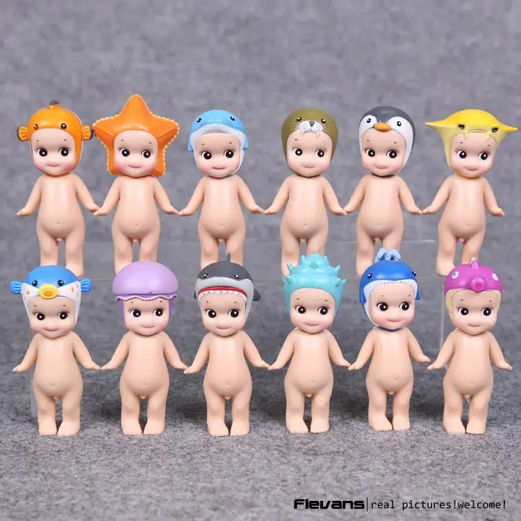 

Sonny Angel Sea Marine series PVC Action Figures Collectible Model Toys Dolls 8cm 12pcs/set
