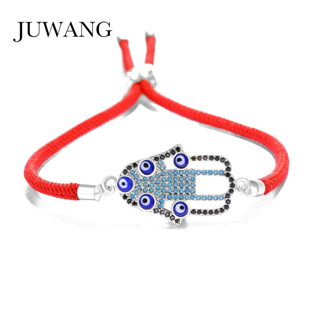 JUWANG 2018 Новый черный/красный веревочный браслет и браслеты для женщин мужчин рука