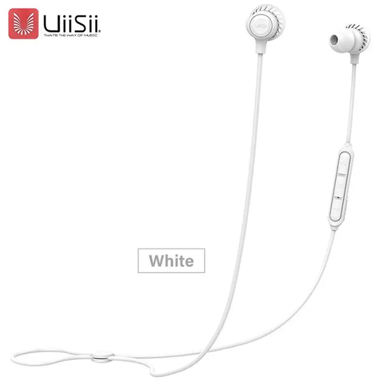 Для UiiSii BT118 Беспроводная bluetooth-гарнитура 5,0 Беспроводные наушники с ушами, спортивные наушники с голосовым управлением, умные спортивные наушники-вкладыши IPX5, водонепроницаемые - Цвет: White