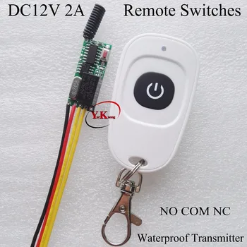 

DC 12V 2A Relay Contact Button Remote Switches Console NO COM NC Normally Closed Open Micro Switching Wireless Switc Battery Sup