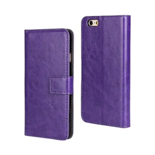 Gligle PU чехол для Apple iPhone 6 4.7 дюймов кожи защитный Телефонные чехлы - Цвет: purple
