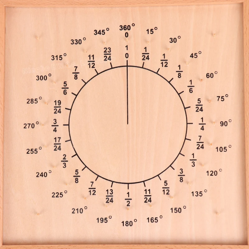  Baby toys wooden building chopping block brand fraction board montessori education for kids learnin