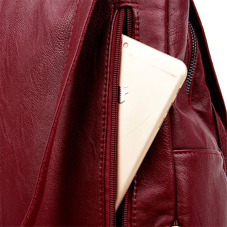Couro 2019 Nova Moda de Volta pacote Sac A Principal