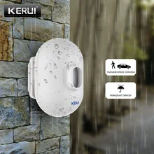 KERUI P861 Открытый водонепроницаемый PIR датчик движения Детектор для беспроводной системы охранной сигнализации подъездная дорога гараж охранная сигнализация