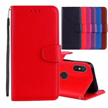 

20pcs/lot Litchi 3 card book style leather cover case for Xiaomi Redmi 4A 4X 5 5 plus 6 Pro Note 4 5 Pro 6 7 case
