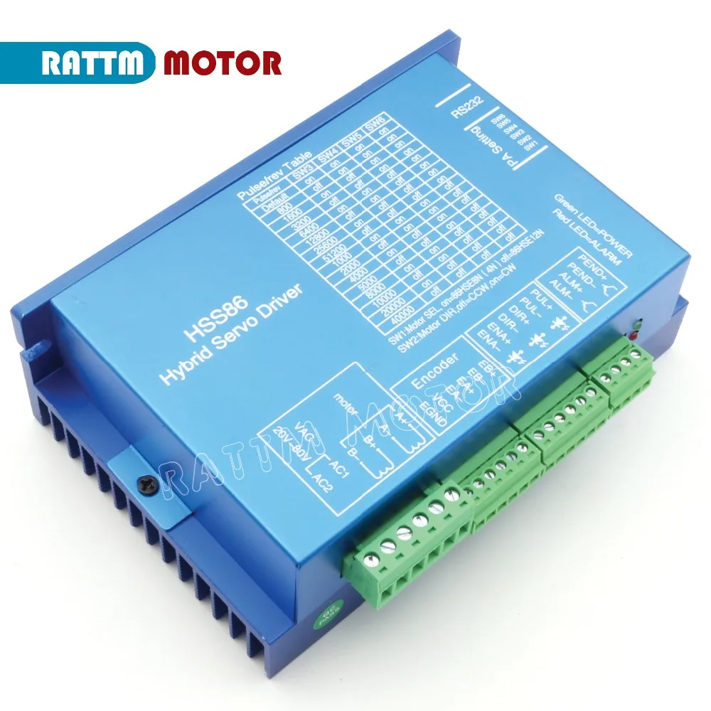 1 комплект Nema34 замкнутый контур 12н. М Серводвигатель шаговый двигатель 6А 154 мм& HSS86 Гибридный шаг-сервопривод 8А набор контроллеров cnc