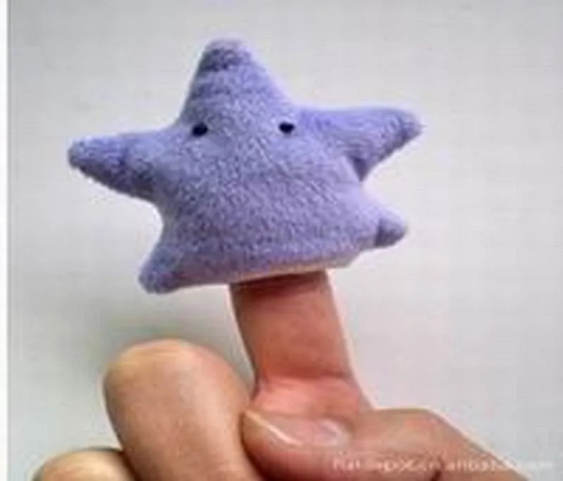 15 Plush 10kinds Ocean Animals Finger Puppets