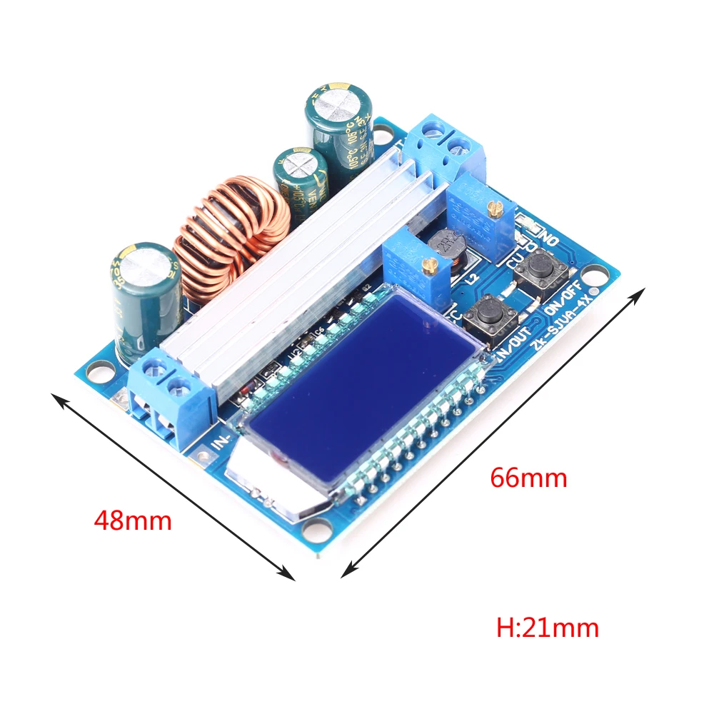 50 Вт DC 5,5 V-30 V модуль ldo понижающего Step Up Повышающий Модуль источника питания постоянного Давление ЖК-дисплей цифровой Дисплей регулируемая плата