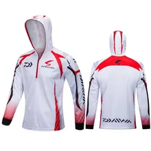 Новая открытая спортивная рыбалка рубашки DAIWA с капюшоном дышащая Рыбалка Пешие прогулки одежда быстросохнущая куртка Dawas Tee Camiseta Pesca