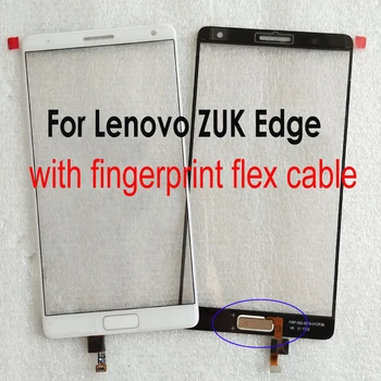 

LTPro 5.5" White NEW Outer Glass Touch Screen For LENOVO ZUK Edge Front Panel Lens Repair Parts , with fingerprint flex cable