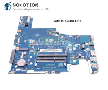 

NOKOTION For Lenovo 500-15ISK Laptop Motherboard SR2EY I5-6200U FRU 5B20K34587 AIWZ2 AIWZ3 LA-C853P Main Board