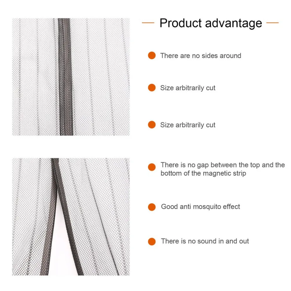 Летние магнитные сетчатые занавески, анти москитные насекомые, муха, жук, занавески, автоматическое закрывание двери, занавески для кухни