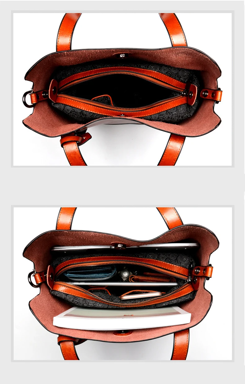 Women genuine leather shoulder bag 16