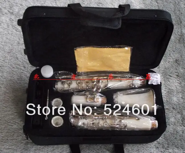 CL-300 17 Key Bakelite Clarinet in B Flat Surface Nickel Silver Plated High-grade Bb level Playing Clarinet Musical Instruments