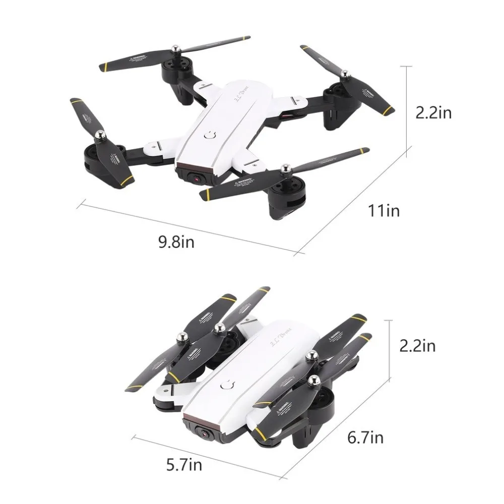 SG700 2,4G RC Дрон складной Квадрокоптер с 2-мегапиксельной широкоугольной Wi-Fi FPV камерой оптического потока позиционирования высоты удерживающий Безголовый