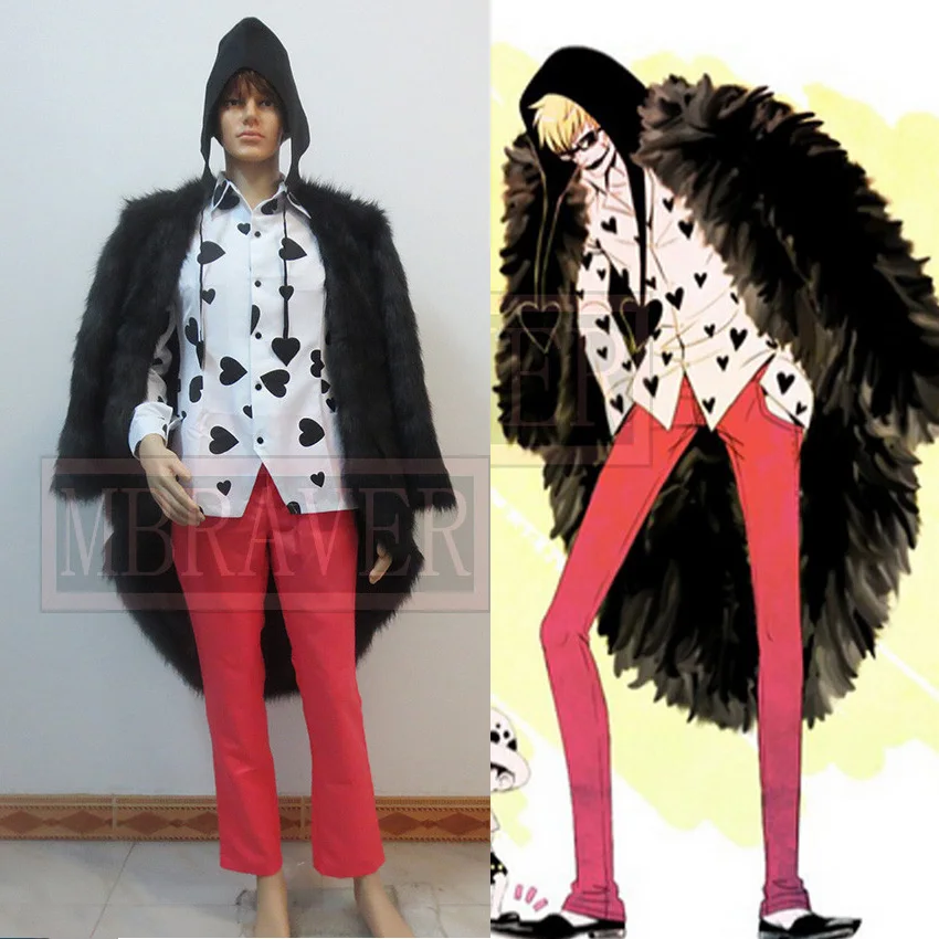 Donquixote Rosinante Corazon Costume Cosplay Party Natale Halloween Custom Made Qualsiasi Dimensione