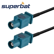 Superbat Fakra Штекер "Z" длинный прямой штекер Fakra "Z" длинный прямой кабель Пигтейл RG174 15 см