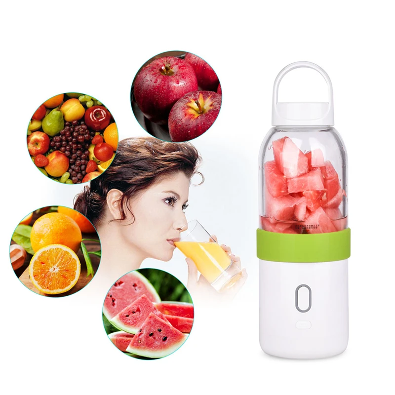 

USB Fruit Juicer Bottle Rechargeable Mini Travel Juicer Safe Fruit Vegetable Blender Picnic Camping Milkshake Smoothie Maker 0