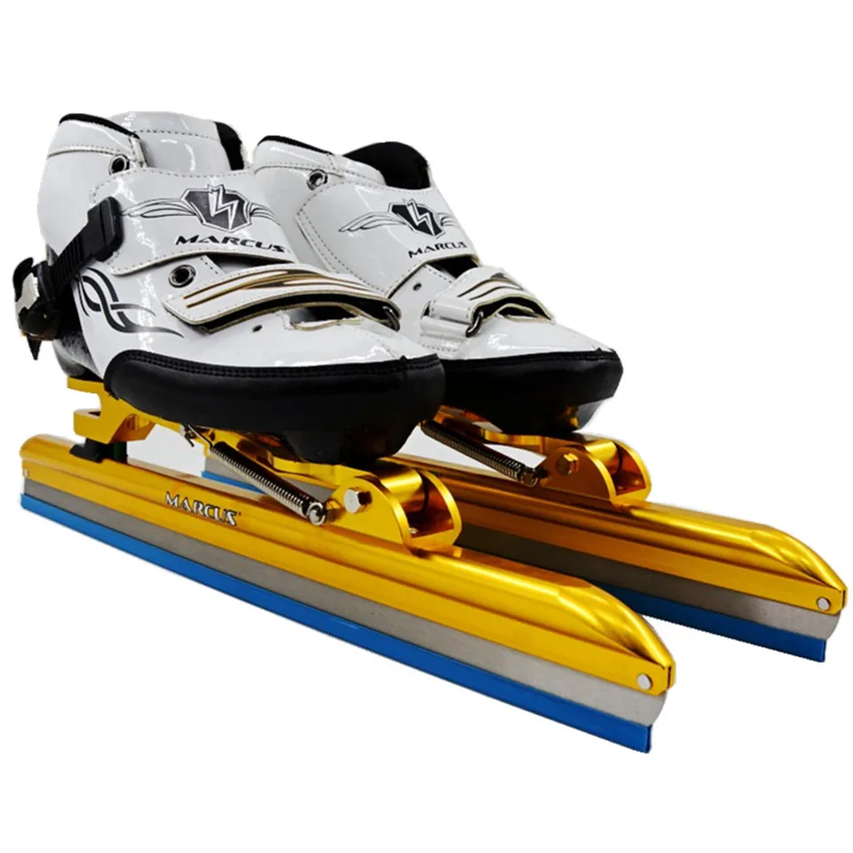 JEERKOOL الكربون الألياف الزجاجية سرعة الجليد شفرة التزلج أحذية المعادن الإصلاح موقع شفرة سباق الزلاجات شفرة طول 38/41/ 43 سنتيمتر حذاء IC2