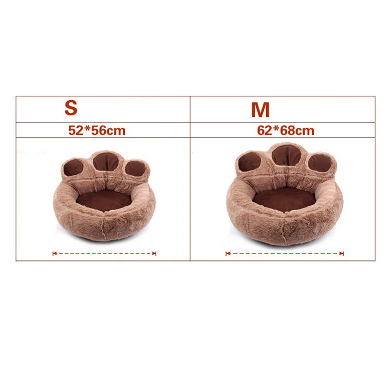 Медведь лапа флис зима Теплый Щенок мягкий коврик кровать-гнездо моющийся Маленький коврик для домашнего животного кошки подушки питомников