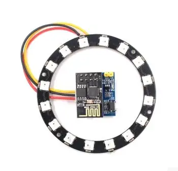 

ESP8266 ESP-01 ESP-01S WS2812 RGB LED Controller Module WS2812 Light Ring Smart Electronic DIY 10pcs