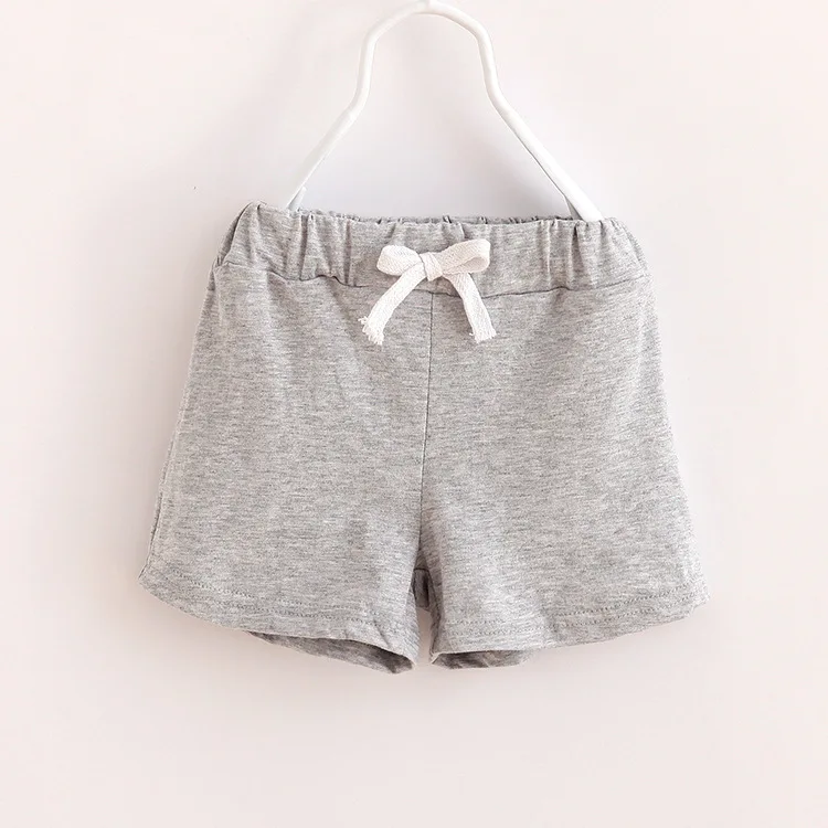 Летняя одежда для маленьких мальчиков и девочек Детские шорты хлопковые шорты для мальчиков, брендовые Детские пляжные шорты детская одежда - Цвет: gray