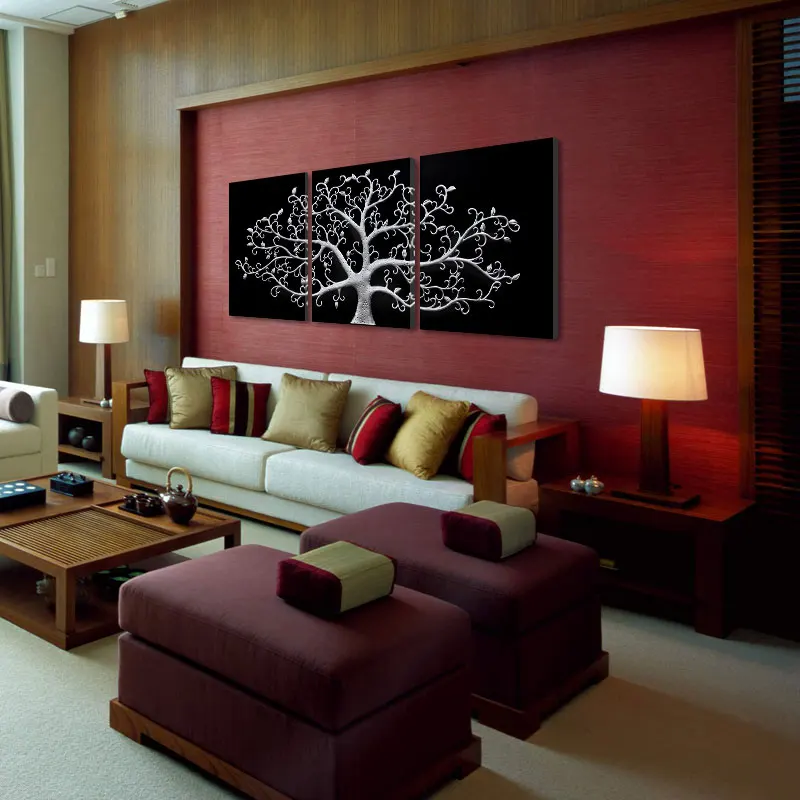 3 piece metal wall art sculptures piece wall abstract metal art tree canvas print landscape paintings panels wall pictures for living room no framein painting calligraphy 3 piece metal wall art sculptures piece wall abstract metal art tree canvas print landscape paintings panels wall pictures for living room no framein painting calligraphy