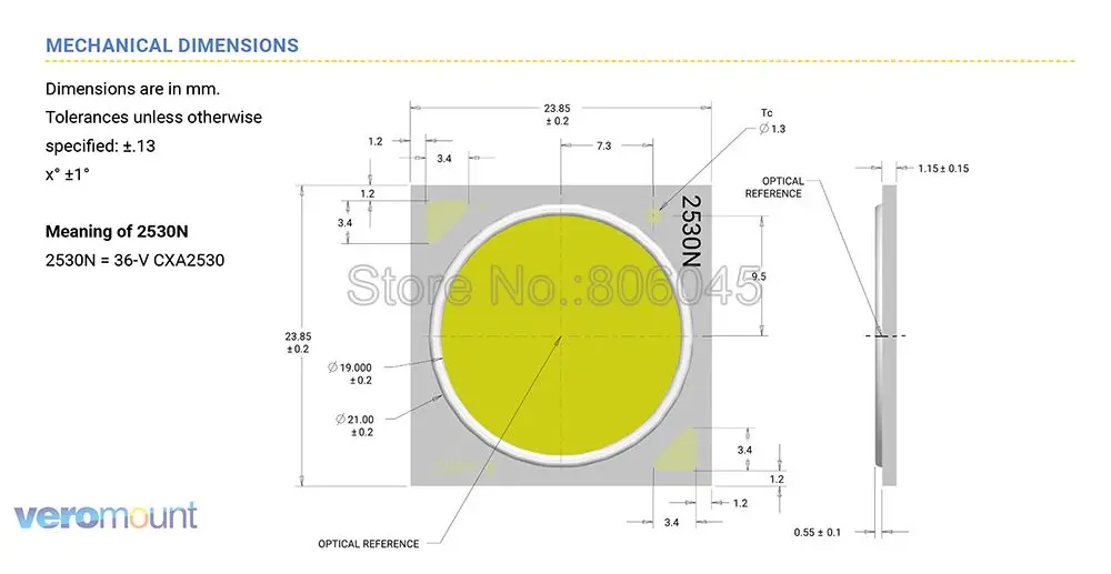 Cree CXA1304 CXA1507 CXA1816 CXA1820 CXA2011 CXA2520 CXA2530 CXA2540 CXA3050 нейтральный белый/теплый белый COB Чип-диод светодиодный массив