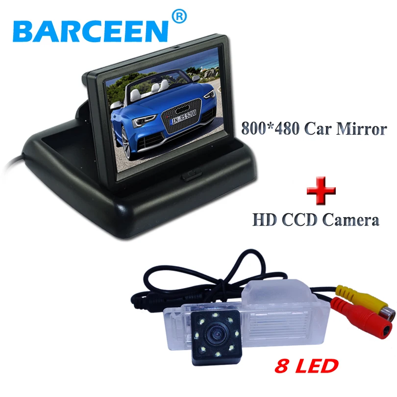 

Apply for Chevrolet Cruze hatchback 8 led special waterproof car rearview camera wire auto with 800*480 car monitor 4.3"