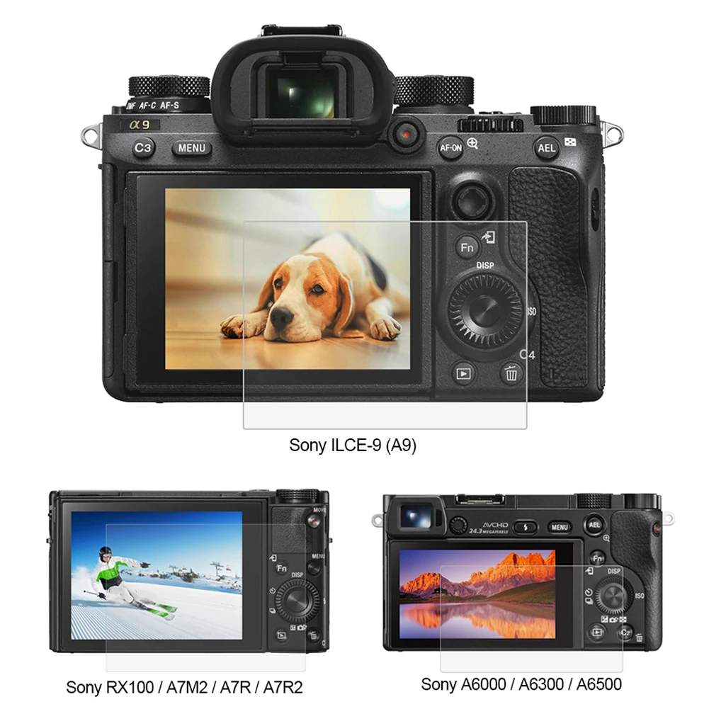 

PULUZ 9H Tempered Glass LCD Screen Protector Film Suitable For Sony ILCE-9 A9 A6000/A6300 RX100/A7M2/A7R/A7R2 Camera Screen