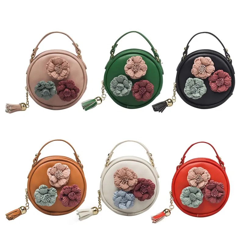 

Girls Sticker Messenger Single Shoulder Bag Toddler Kids Baby Small Bag Children Flower Kids Purse Fashion Bag 3-16Y
