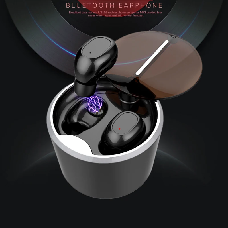 T1 беспроводные Bluetooth наушники с сенсорным управлением TWS бинауральные стерео вакуумные наушники гарнитура с зарядным чехлом динамик для iphone