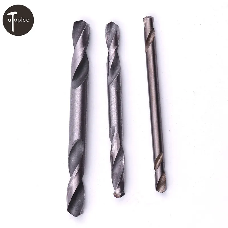 10PCS 3.2mm/4.2mm/5.2mm HSS Double Ended Spiral Drill Bits Twist Drill Tools Set For Aluminum