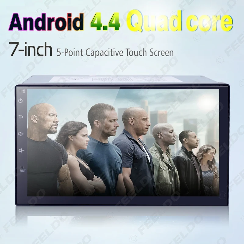 Cheap FEELDO 7inch Android 4.4.2 Quad Core Car Media Player With GPS Navi Radio For Nissan/Hyundai Universal 2DIN ISO #3900 19