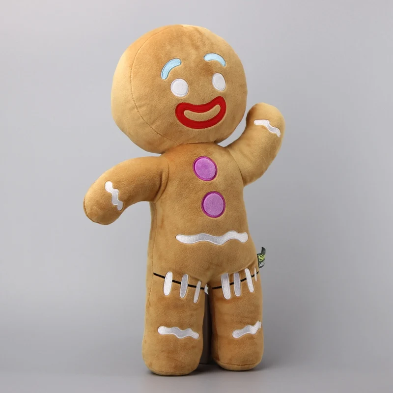 Большой размер 48 см Шрек; Имбирный пряник человек Bigheadz Мягкие Плюшевые игрушки Мягкая Подушка куклы Детский подарок