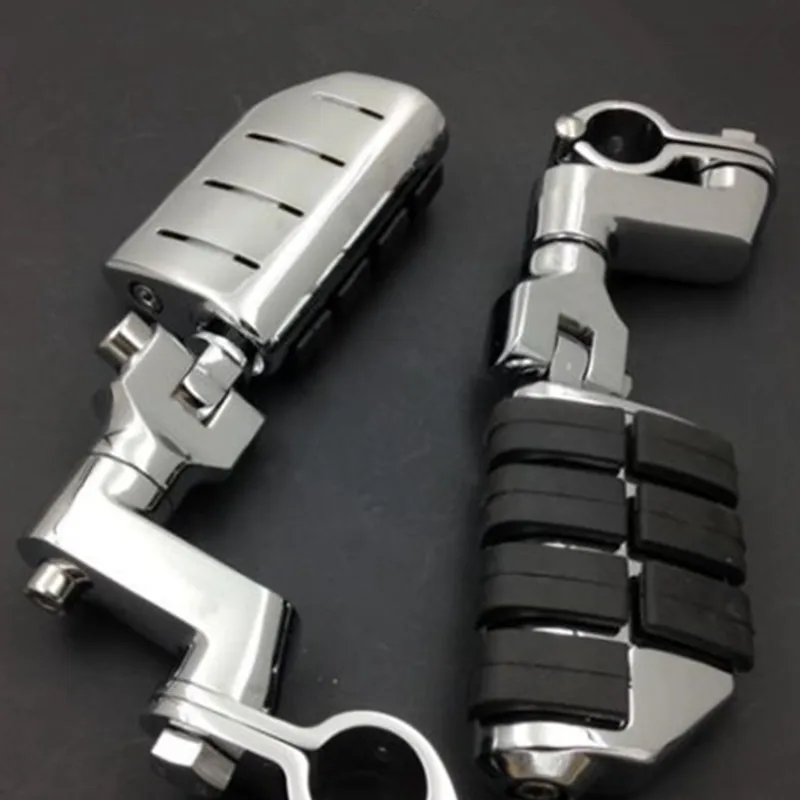 

2x Dually Highway Clamp 1" 25mm Foot Pegs Footrest Motorcycle For Honda Yamaha Suzuku Kawasaki Bobber Chopper Cafe Racer