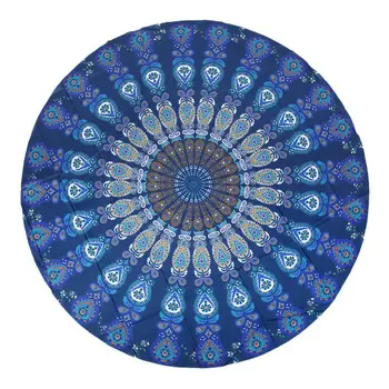 

New Round Wall Hanging Beach Towel Yoga Mat Floral Print Camping Pad Bohemia Style Print Tapestry NEW NEW