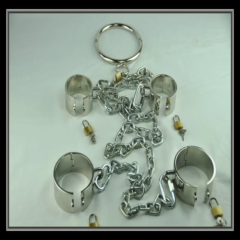 sex shop hot 3 pcs set legcuffs handcuffs collar sex toys bdsm bondage harness set bdsm