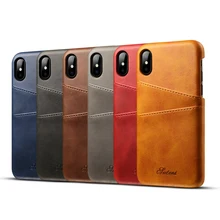 Phone Case Luxury Card Holder PU Leather Slots For iPhone X XR XS Max 7 7 plus Slim Hybrid Hard Plastic Cover 10 6 6S 8 7 Plus Phone Case Luxury Card Holder PU Leather Slots For iPhone X XR XS Max 7 7 plus Slim Hybrid Hard Plastic Cover 10 6 6S 8 7 Plus
