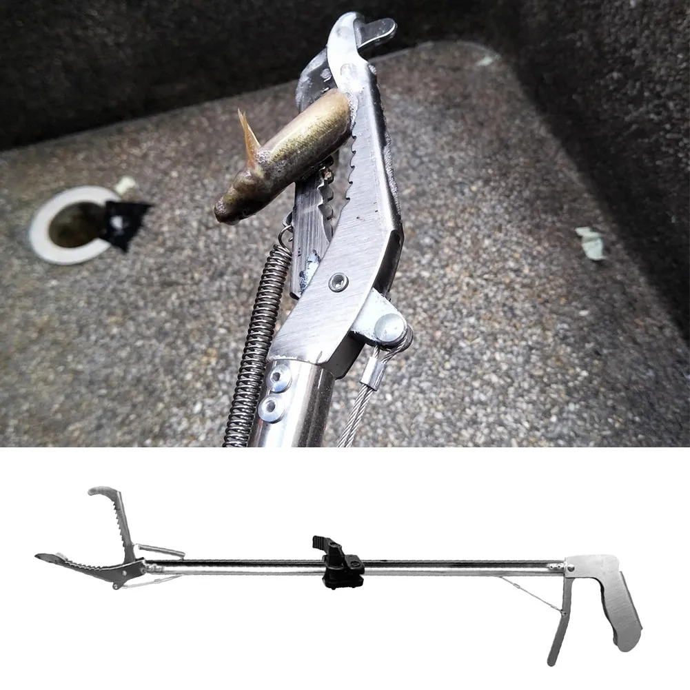 Inoxidável Cobra Alicate Dobrável Tong Vara Grabber Catcher Caça Ferramenta Aço 11 Ferram. atividade ar livre