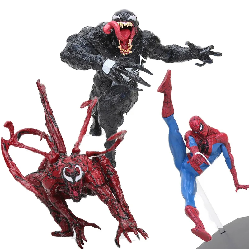 The Avengers action figure Super Hero toys Amazing Spiderman Spider man Venom Carnage BDS PVC action figure Toys