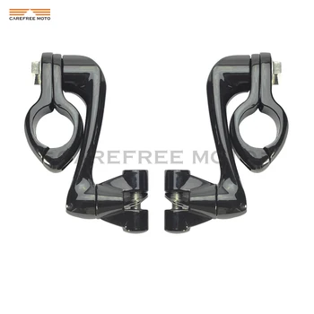 

Universal 1.25" Motorcycle 360 degree Adjustable Highway Foot Pegs Engine Guard Bar Mounts Kit case for Harley Honda Yamaha