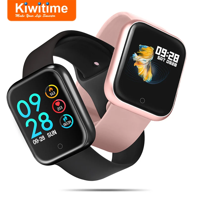 

KIWITIME Smart Watch P70 IP68 Waterproof P68 Fitness Sports Bracelet Women Men Smartwatch for Apple iPhone Android Earphone Gift