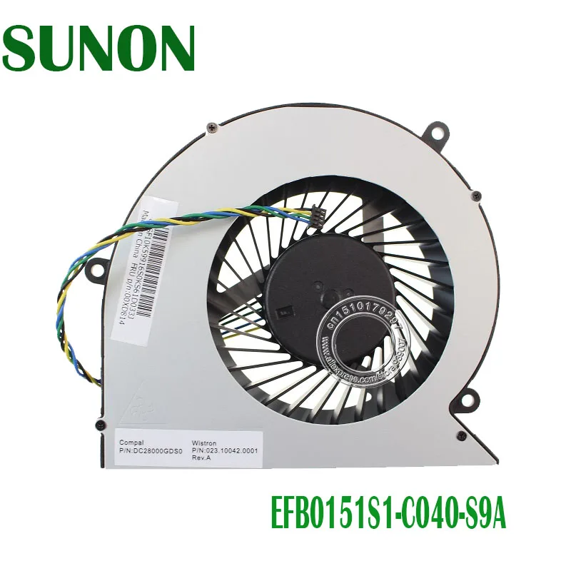 SUNON вентилятор для lenovo Thinkcentre M800Z все-в-одном AiO Вентилятор охлаждения 023.10042.0011 P/N: 00XD814 EFB0151S1-C040-S9A BAAA1115R2U