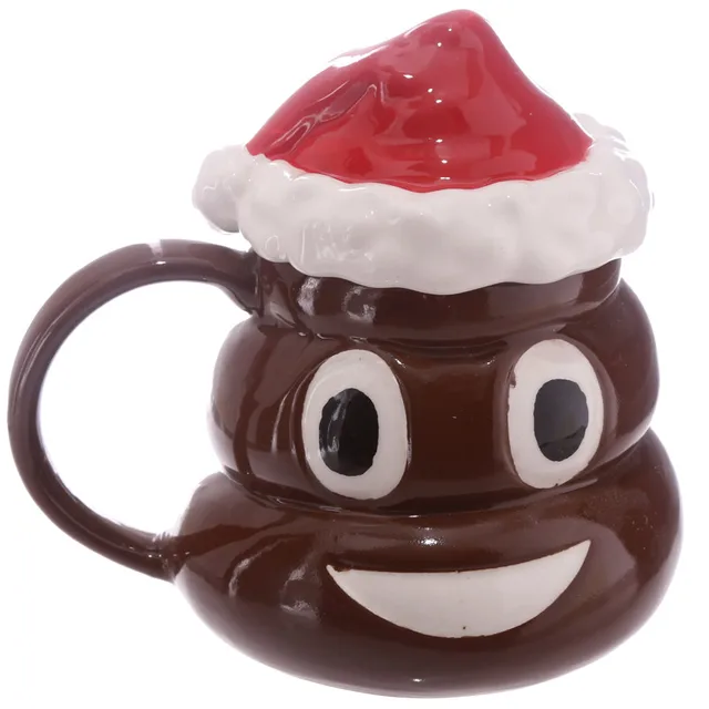 1piece christmas poop mug with lid emoji mugs emoticon smiley coffee 1piece christmas poop mug with lid emoji mugs emoticon smiley coffee mug coffee makes me poop
